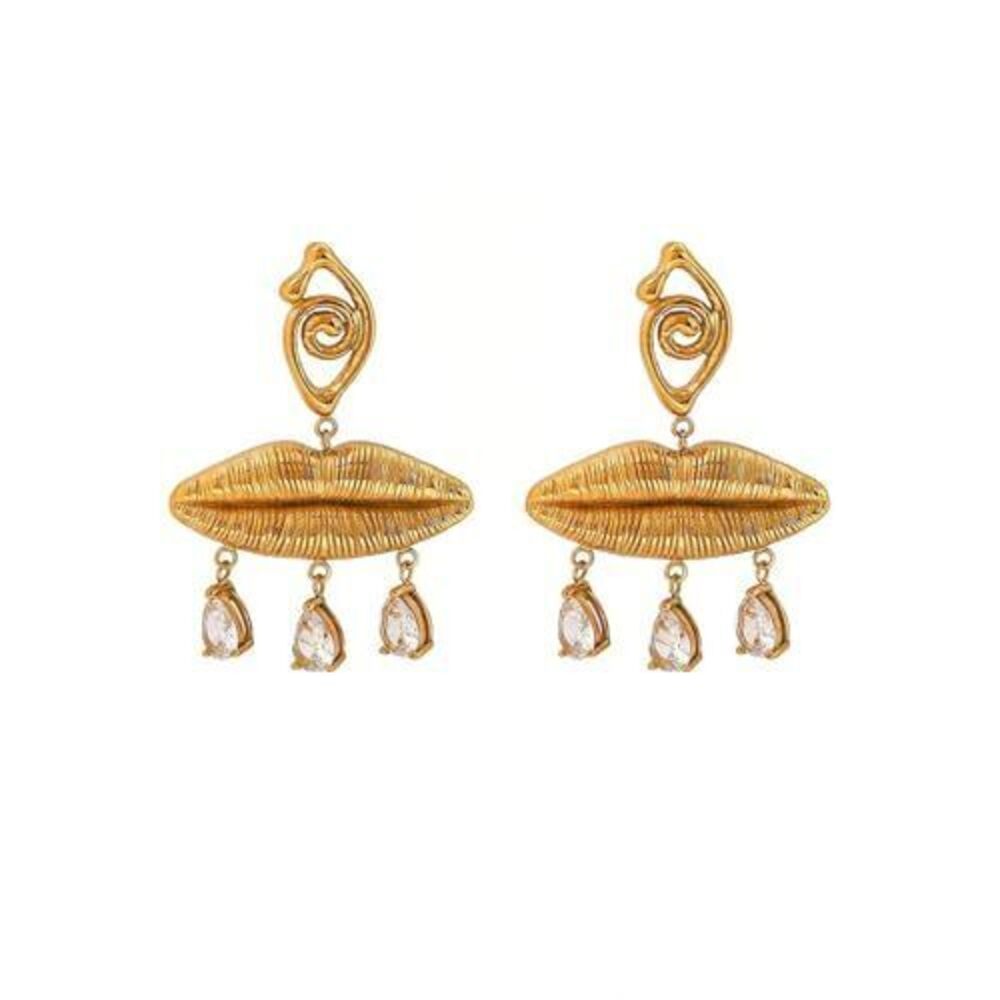 7745 Vintage Evil Eye Earrings ,Dainty Cubic Zirconia Tassel Drop